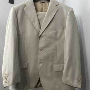 Luca Rossi Italia Men's Beige 2 Piece Suit